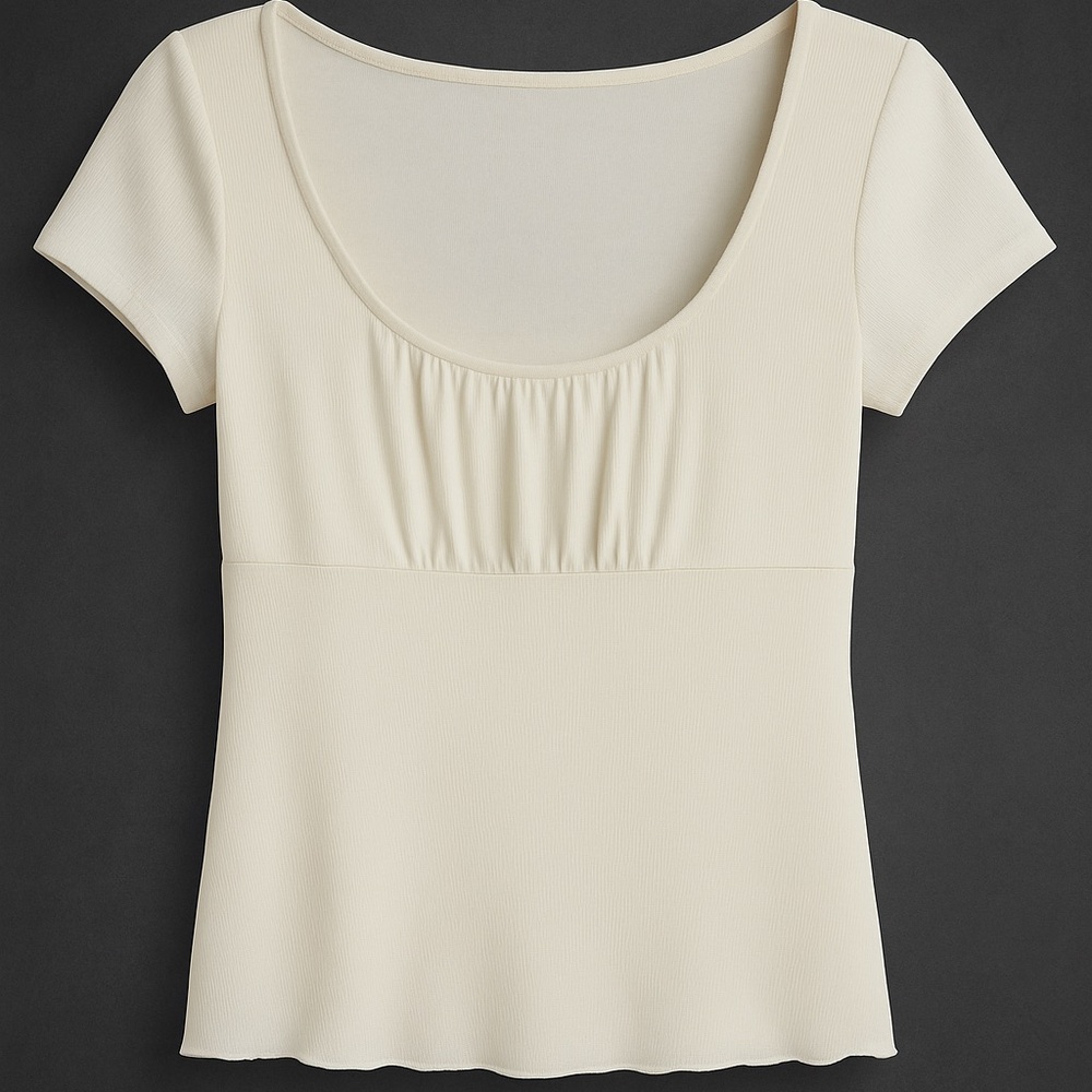 Elegant Cream Women's Top